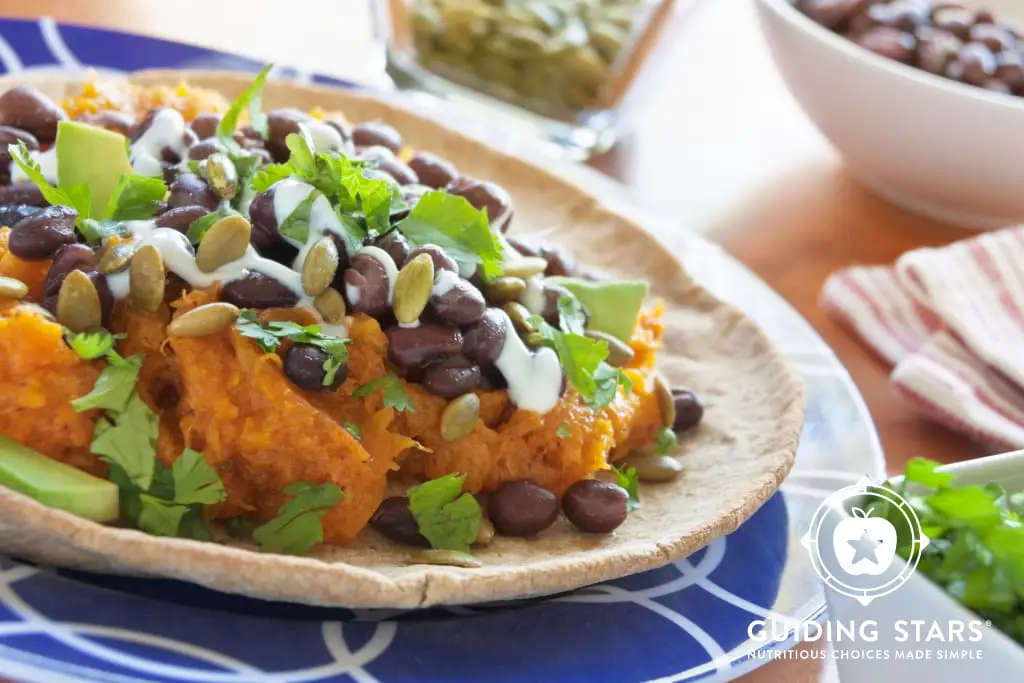 Tostadas With Butternut Squash & Black Beans