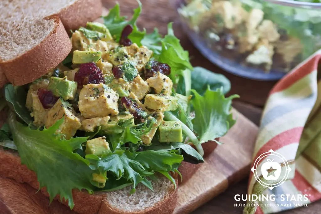 Curried Turkey And Avocado Salad Sandwich